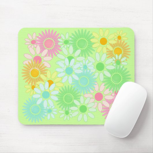 Blumen-Power mousepad Art des verrückten (Mit Mouse)