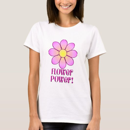 Blumen-Power T-Shirt (Vorderseite)