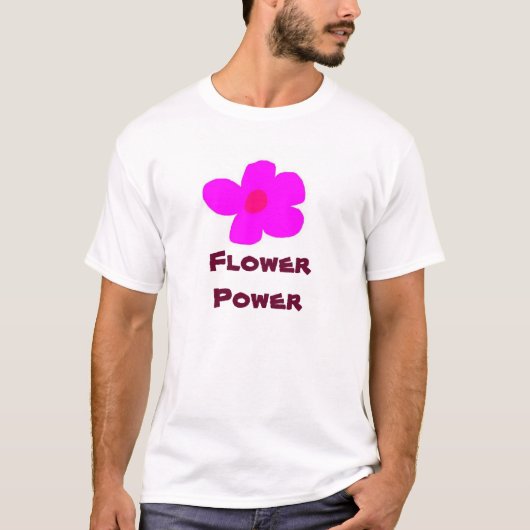 Blumen-Power T-Shirt (Vorderseite)