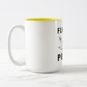 Blumen-Power Zweifarbige Tasse (Links)