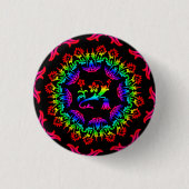 Blumen-Powerknopf Button (Vorderseite)