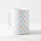 Blumen, Punkte & Funken Kaffeetasse (Vorderseite Links)