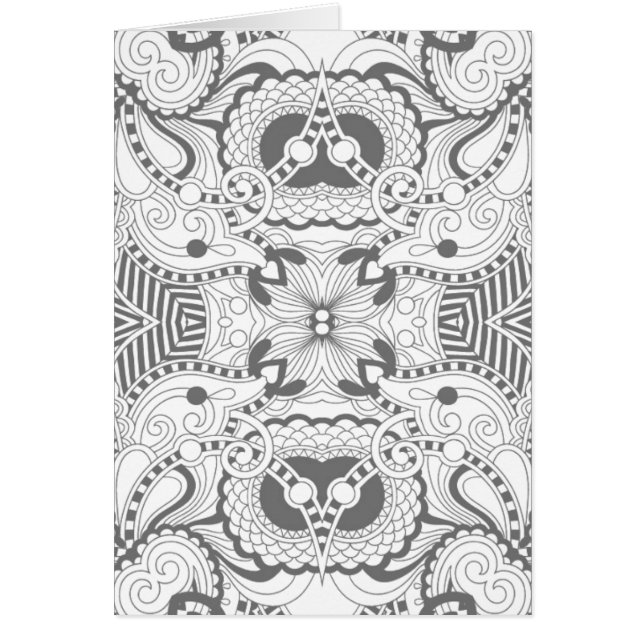 Blumen-Quadrat-Gekritzel (Vorne)