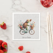 Blumen-Rad-Schildkröte-Servietten Serviette (Beispiel)
