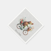 Blumen-Rad-Schildkröte-Servietten Serviette (Ecke)