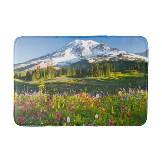 Blumen | Rainier-Wildblumen Badematte (Vorderseite)