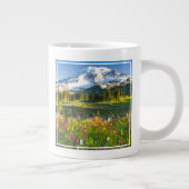 Blumen | Rainier-Wildblumen Jumbo-Tasse (Rechts)
