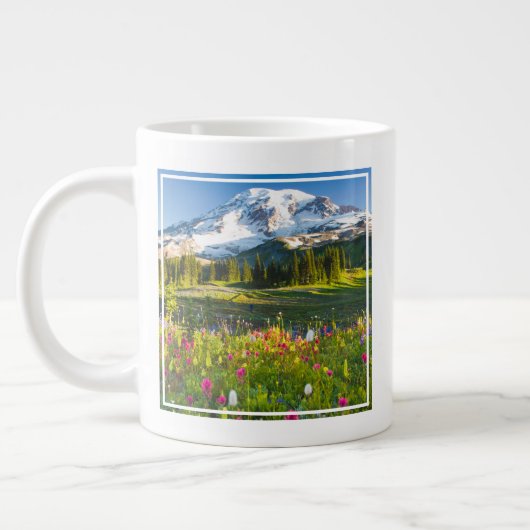 Blumen | Rainier-Wildblumen Jumbo-Tasse (Links)