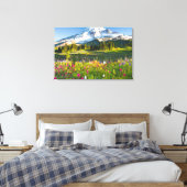 Blumen | Rainier-Wildblumen Leinwanddruck (Insitu (Schlafzimmer))