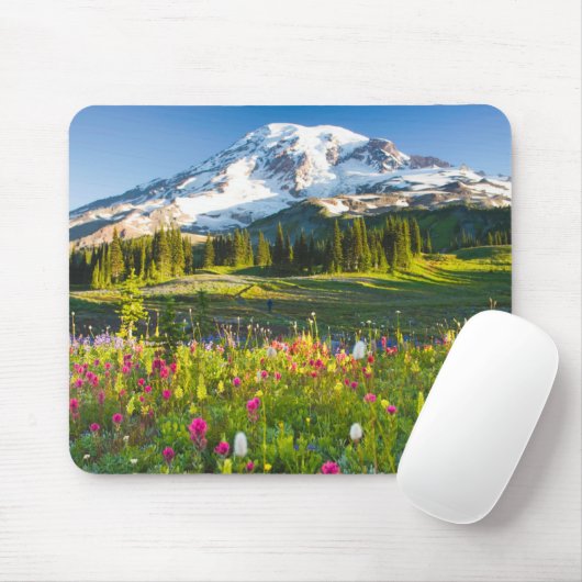 Blumen | Rainier-Wildblumen Mousepad (Mit Mouse)