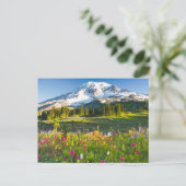 Blumen | Rainier-Wildblumen Postkarte (Stehend Vorderseite)