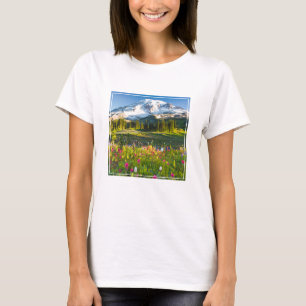 Blumen Rainier-Wildblumen T-Shirt