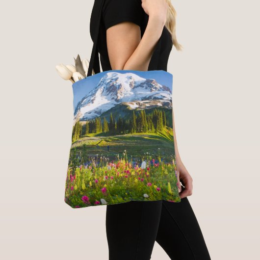 Blumen | Rainier-Wildblumen Tasche (Von Nahem)