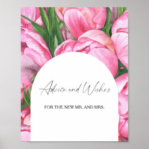Blumen - Ratschläge und Wünsche für Frischvermählt Poster