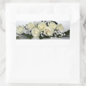 Blumen rechteckiger aufkleber (Tasche)
