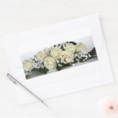 Blumen rechteckiger aufkleber (Umschlag)