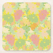 Blumen Rechteckiger Pappuntersetzer (Vorderseite)