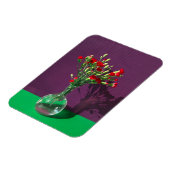 Blumen | Red Caranet Bouquet Magnet (Linke Seite)
