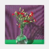 Blumen | Red Caranet Bouquet Magnet (Vorne)