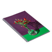 Blumen | Red Caranet Bouquet Notizblock (Rechte Seite)