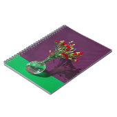 Blumen | Red Caranet Bouquet Notizblock (Linke Seite)