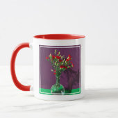 Blumen | Red Caranet Bouquet Tasse (Links)