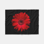 Blumen | Red Gerbera Daisy Fleecedecke (Vorderseite (Horizontal))