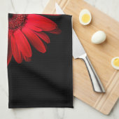 Blumen | Red Gerbera Daisy Geschirrtuch (Viertel Falte)
