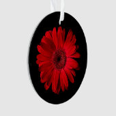 Blumen | Red Gerbera Daisy Ornament (Vorderseite)
