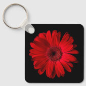 Blumen | Red Gerbera Daisy Schlüsselanhänger (Vorderseite)