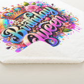 Blumen Regenbogen Geburtstagskönigin Sherpadecke (3/4)