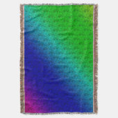 Blumen-Regenbogen-gemischte Streifen Decke (Vorderseite Vertikal)