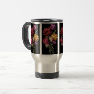 Blumen-Reisebecher – Elegante Vintage-Blumen Reisebecher