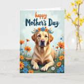 Blumen-Retriever-Freund-Karte Karte (Gelbe Blume)