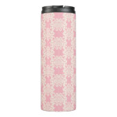 Blumen-Retro-Damaskus Thermosbecher (Rückseite)