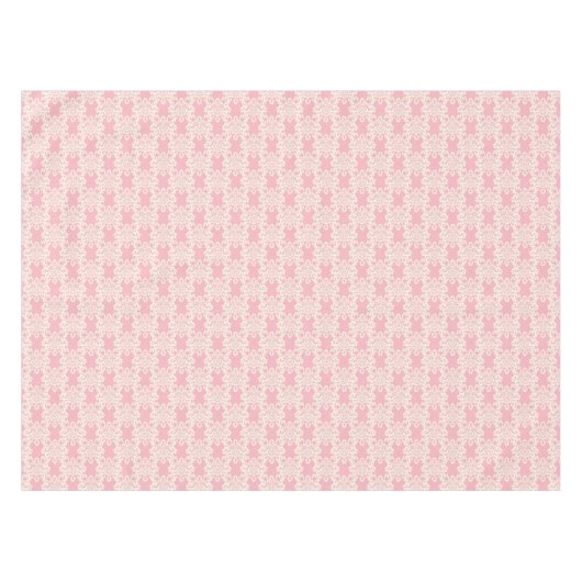 Blumen-Retro-Damaskus Tischdecke (Vorderseite (Horizontal))