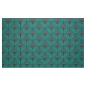 Blumen-Retro-Muster im Art Deco-Stil. Stoff (Fat Quarter (45,7 x 55,9 cm))