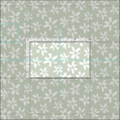 Blumen-Retro-Muster im Boho-Stil. Stoff (Kachel)