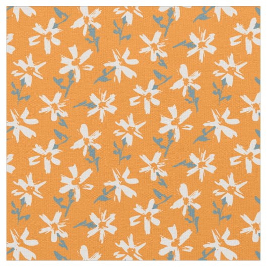 Blumen-Retro-Muster im Boho-Stil. Stoff (Nahaufnahme)