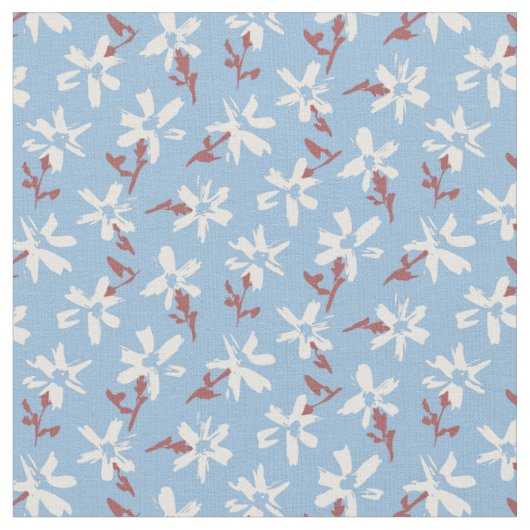 Blumen-Retro-Muster im Boho-Stil. Stoff (Nahaufnahme)