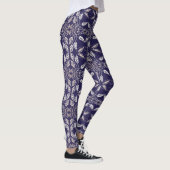 Blumen-Retro-Muster Leggings (Rechts)
