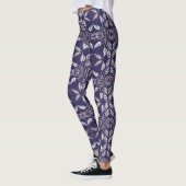 Blumen-Retro-Muster Leggings (Links)