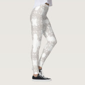 Blumen-Retro-Muster Leggings (Rechts)