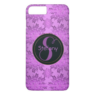 Blumen-Retro-Muster. Monogramm. Case-Mate iPhone Hülle