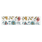 Blumen-Retro-Volkskunst Kurzer Tischläufer (Horizontal)