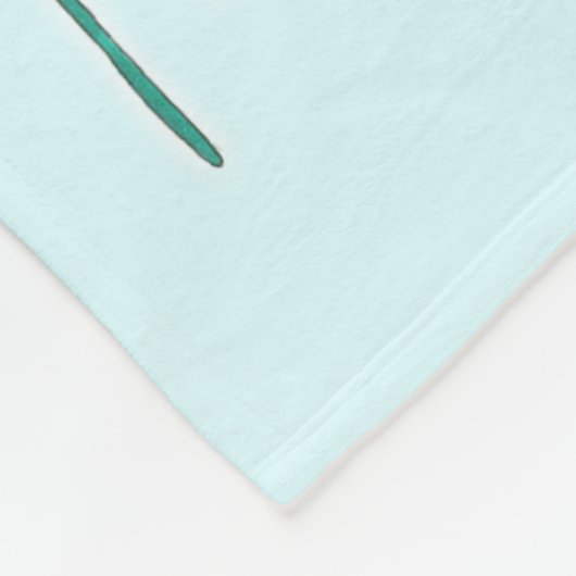 Blumen-Rippen-Käfig Fleecedecke (Ecke)