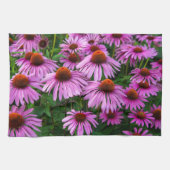 Blumen | Rosa Blumengarten Geschirrtuch (Horizontal)