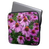 Blumen | Rosa Blumengarten Laptopschutzhülle (Vorderseite Links)