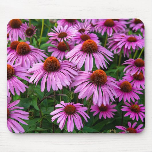 Blumen | Rosa Blumengarten Mousepad (Vorne)