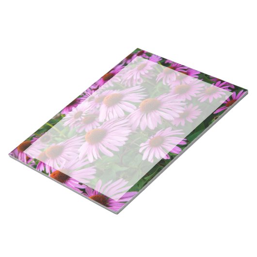 Blumen | Rosa Blumengarten Notizblock (angewinkelt)